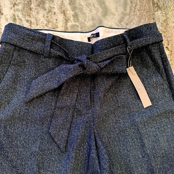 LOFT Trousers. Tie-belt. NEW. - Picture 2 of 7